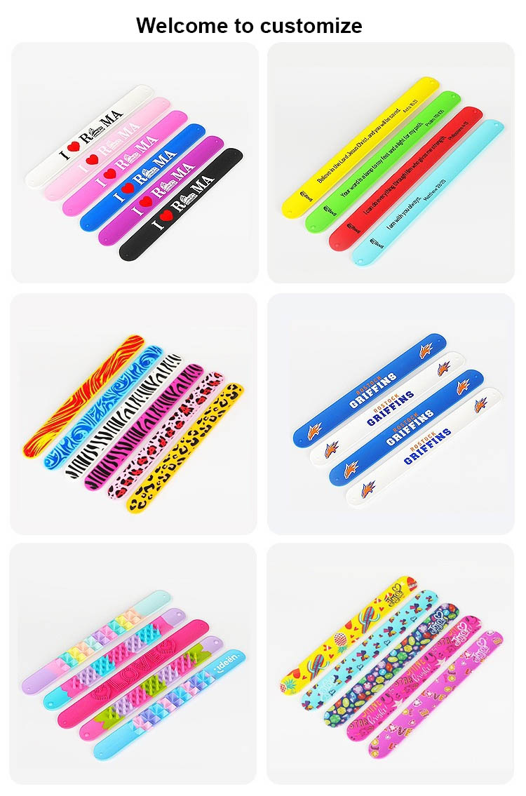 custom slap bracelets